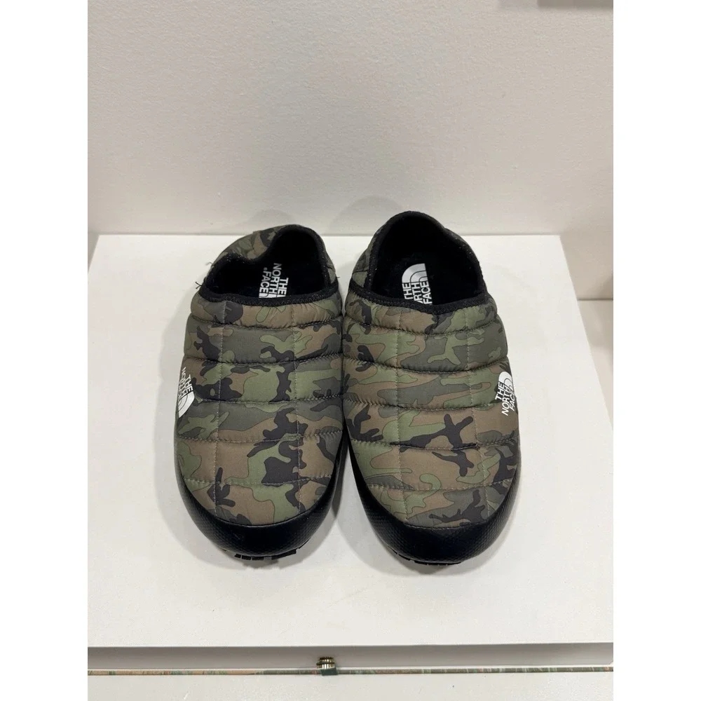The North Face Men's Size 8 ThermoBall Traction Mules V Slippers Camo MSRP $70